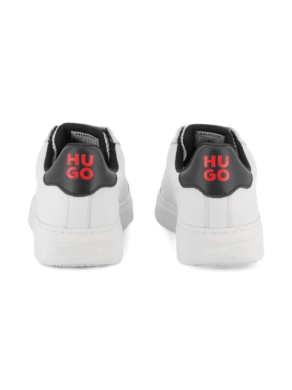 HUGO KIDS leather sneakers White
