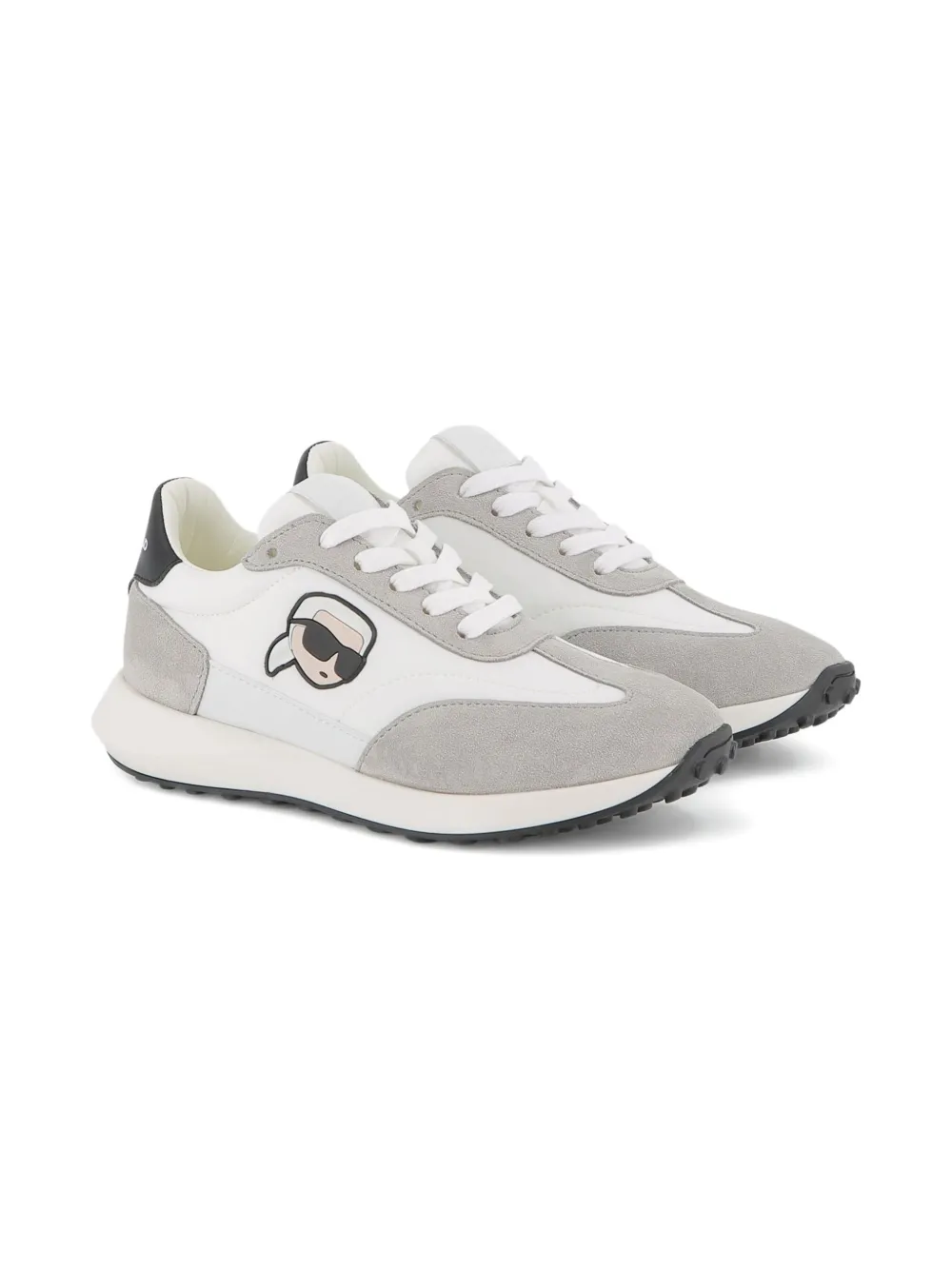Karl Lagerfeld Kids panelled sneakers - Wit