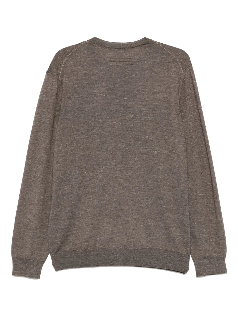Zegna Trui met ronde hals - Bruin