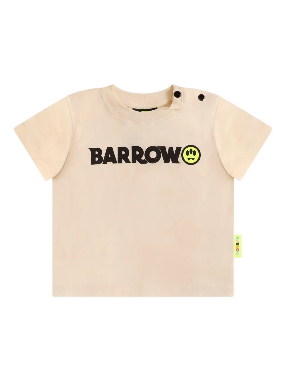 Barrow kids Katoenen T-shirt met logoprint Beige