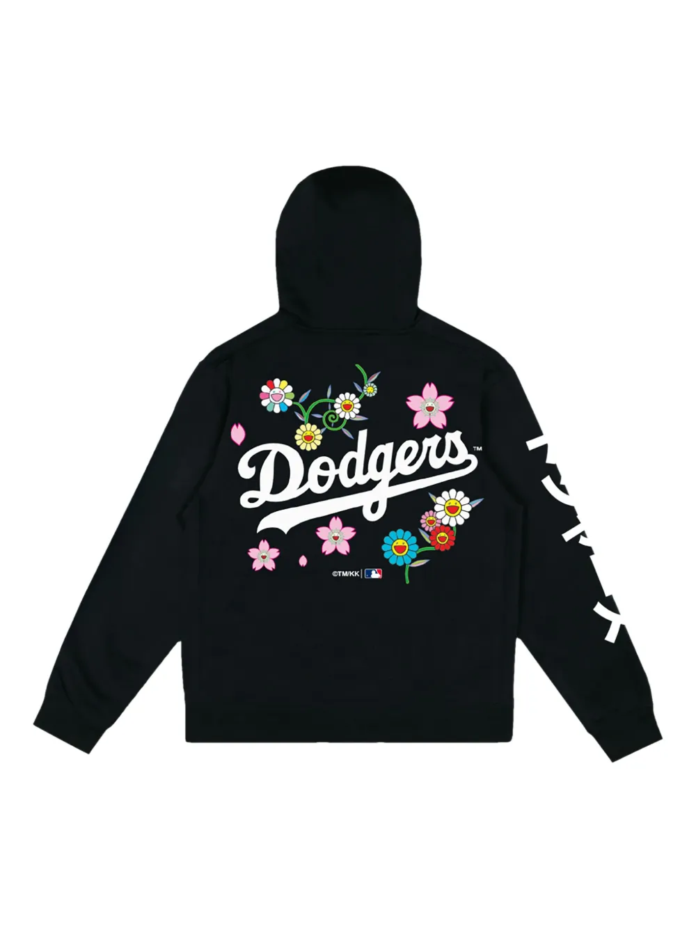 Takashi Murakami X La Dodgers Floral-print Hoodie In Black