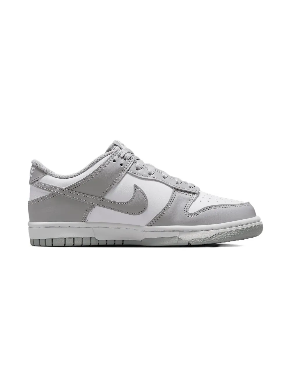 Nike Kids Dunk Low "White Light Smoke Grey" sneakers Wit