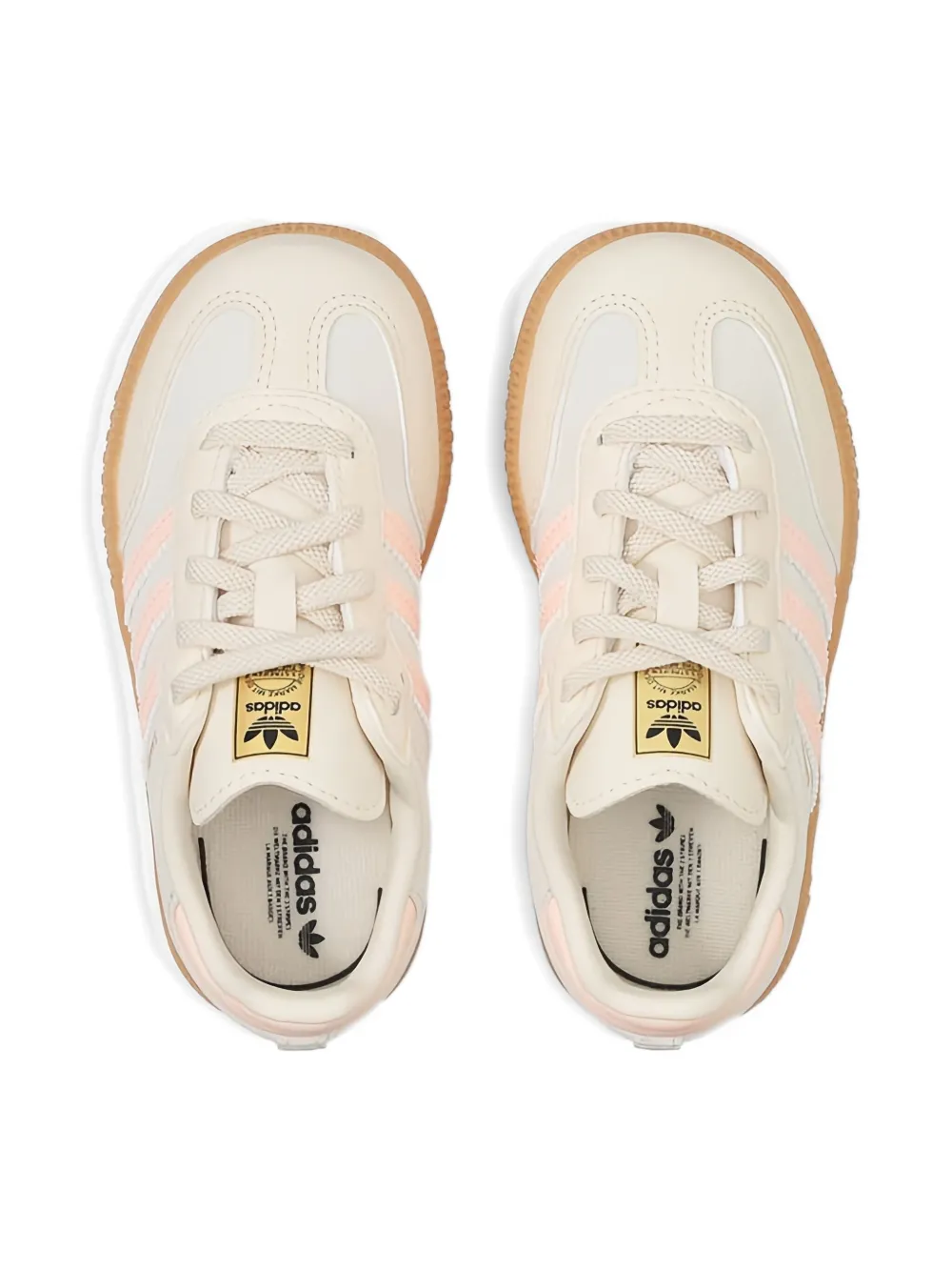 adidas Kids Samba OG "Wonder White Pink" sneakers Neutrals