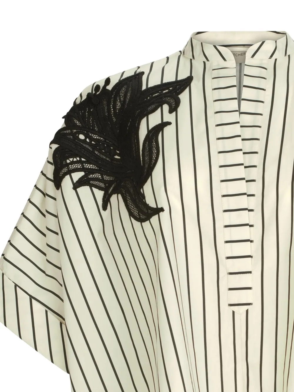 Silvia Tcherassi Daia blouse - BLACK WHITE STRIPES
