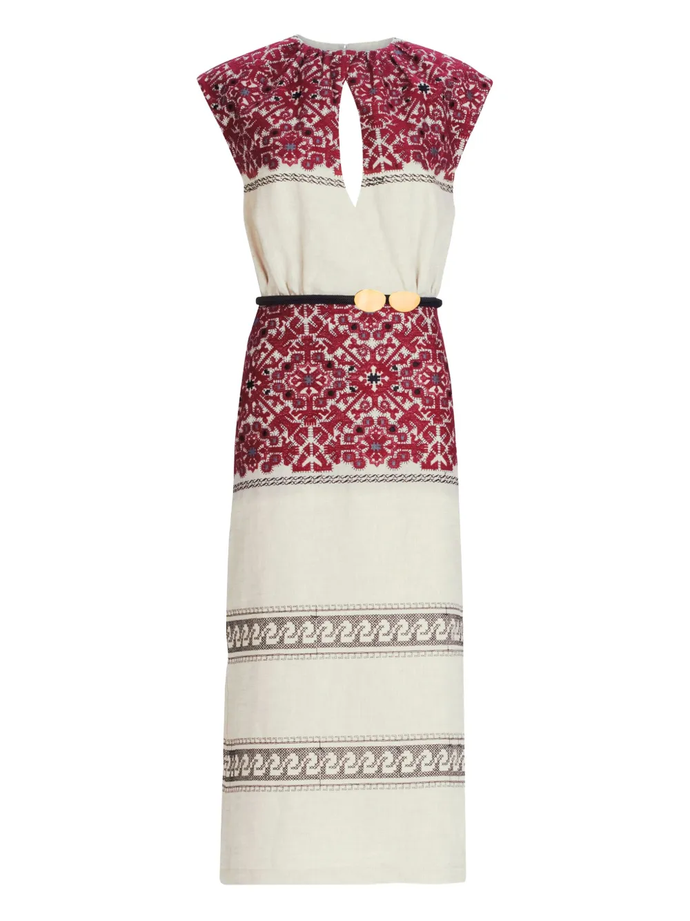 Silvia Tcherassi Badra midi dress | Red | Image 1