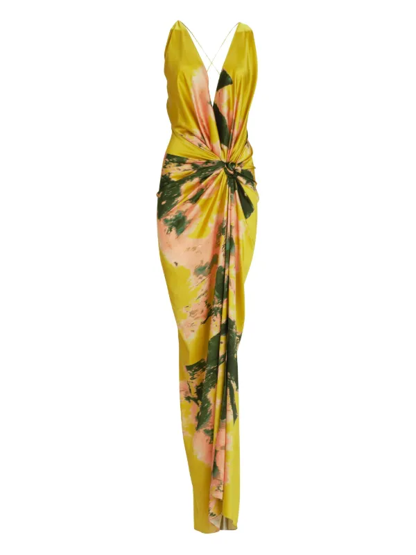 Silvia Tcherassi Jazmin Dress Yellow FARFETCH LB