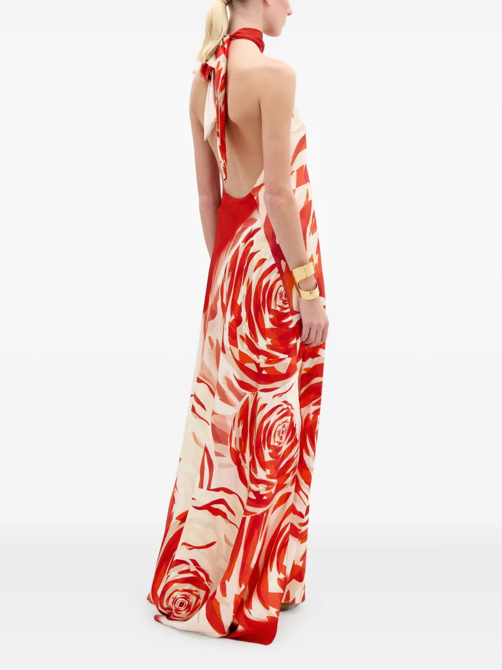 Silvia Tcherassi Sherry maxi-jurk Rood