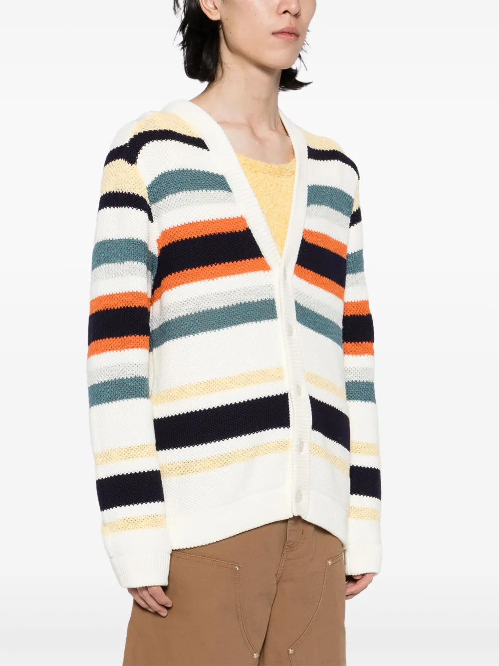 Maison Kitsuné Gestreept vest Beige