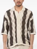 atomo factory crochet open-knit shirt - Neutrals