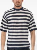 atomo factory striped T-shirt - White