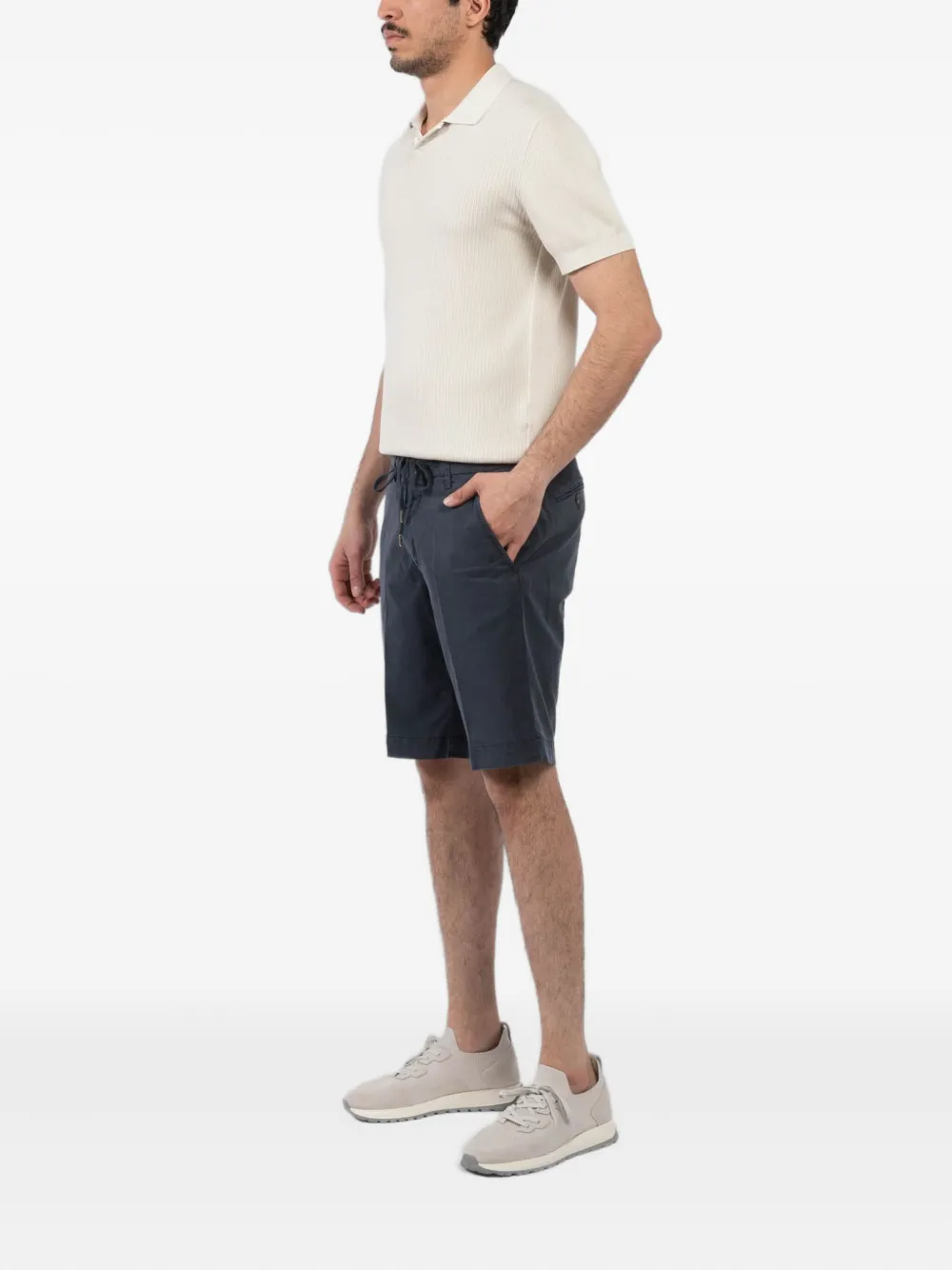 Briglia 1949 Shorts met trekkoordtaille Blauw
