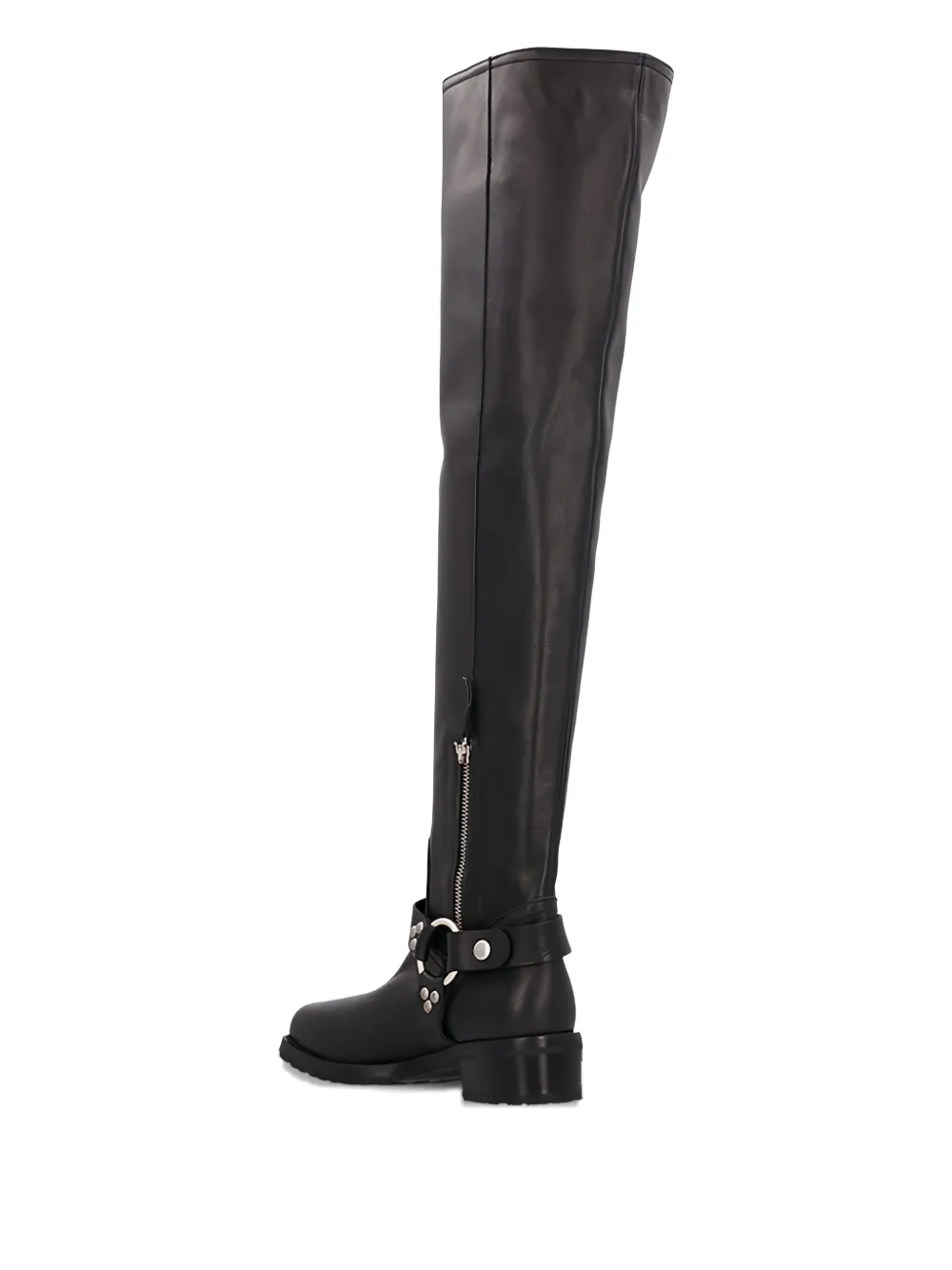 Sonora 45mm Paloma buckle-detail studded leather boots Black