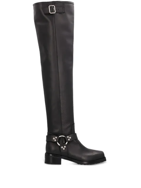 Sonora 45mm Paloma buckle-detail studded leather boots