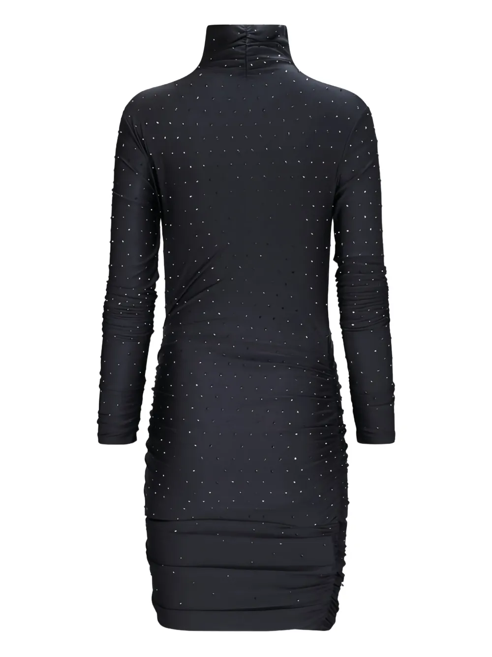 THE ANDAMANE Oleandra turtleneck midi dress - Zwart