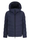Add quilted hooded jacket - Blue