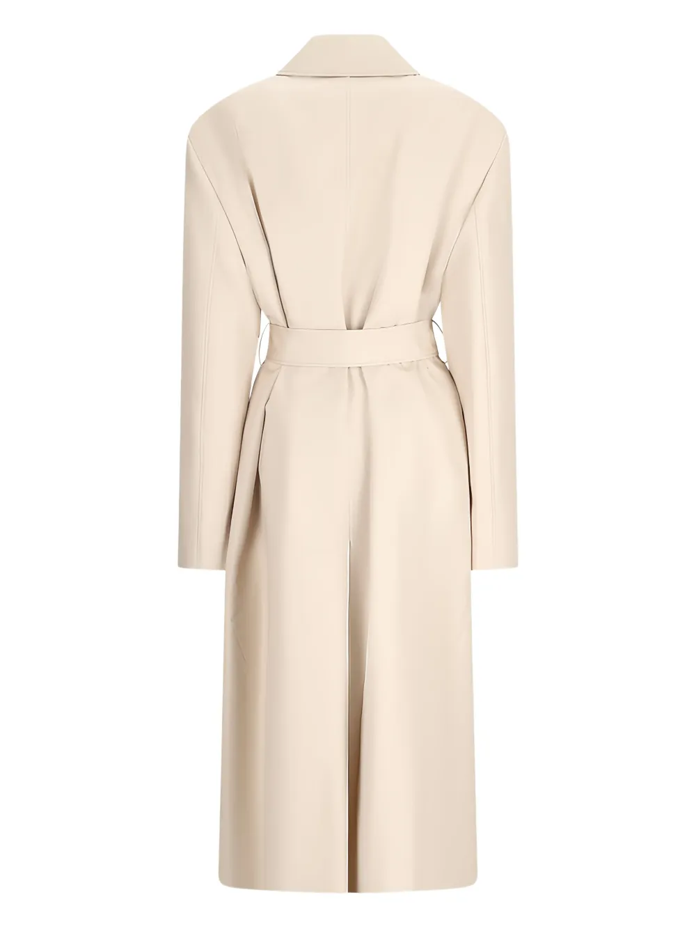 Magda Butrym Katoenen jas met ceintuur Beige
