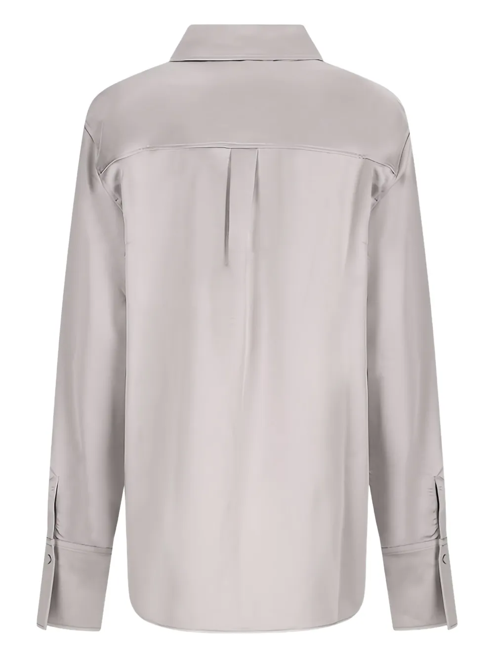 THE ANDAMANE collared long-sleeves shirt - Grijs