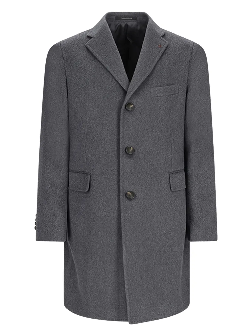 three-button wool coat