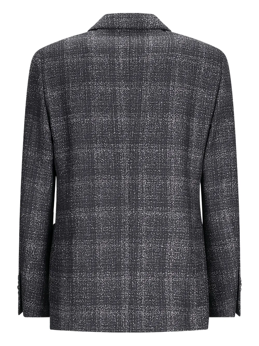 Lardini single-breasted check-print blazer Zwart