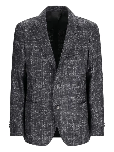 Lardini single-breasted check-print blazer