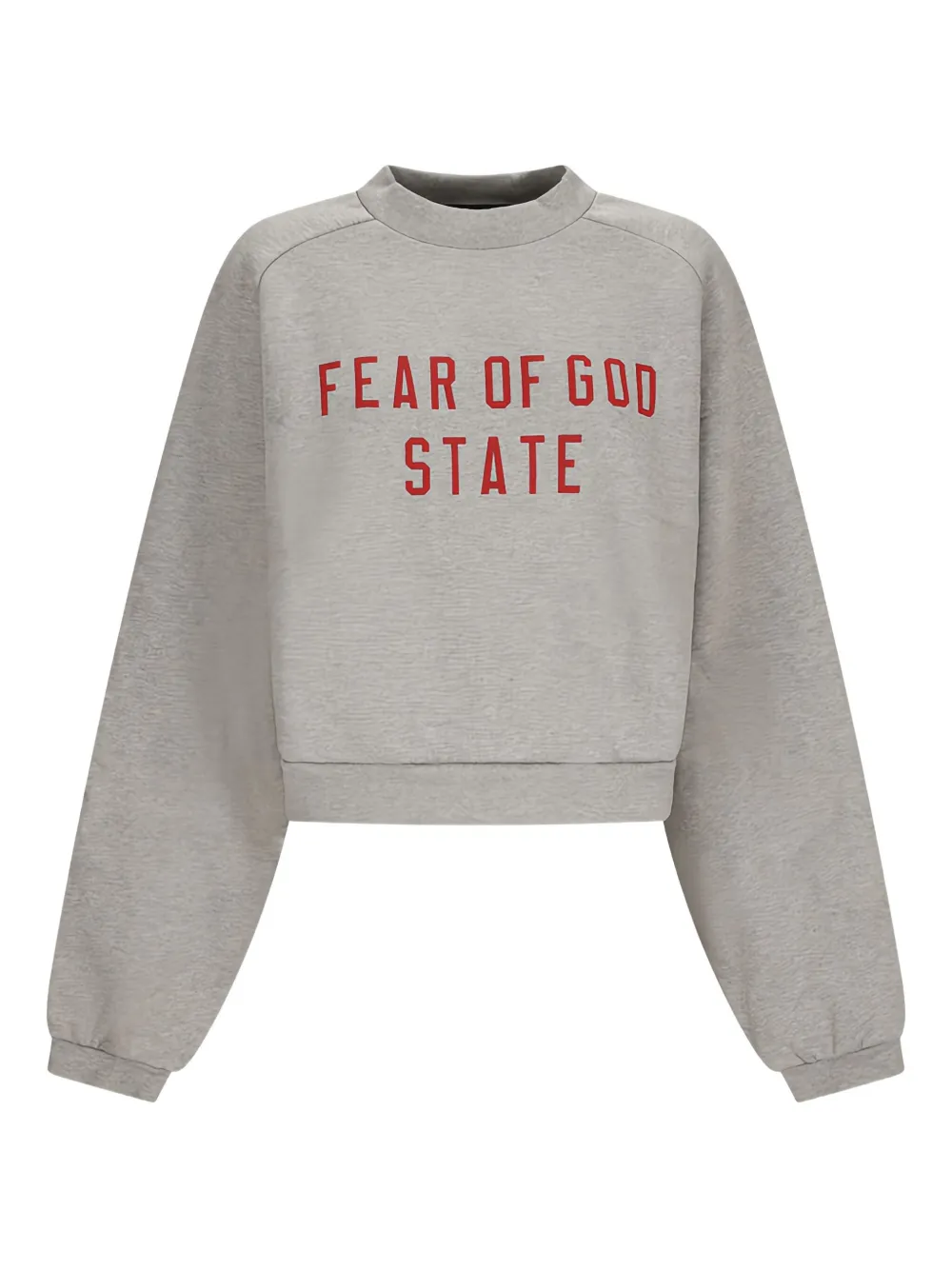 crew-neck fleece sweatshirt