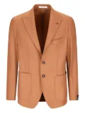 Tagliatore single-breasted patch-pocket jacket - Brown