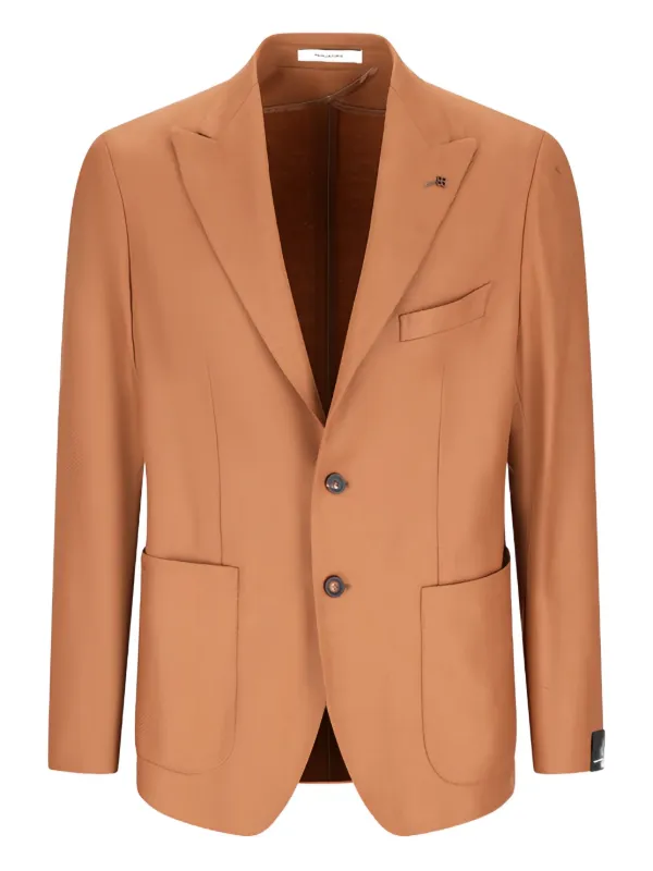 ジャケット Tagliatore Jackets Brown Tagliatore single-breasted patch-pocket Jacket | Brown