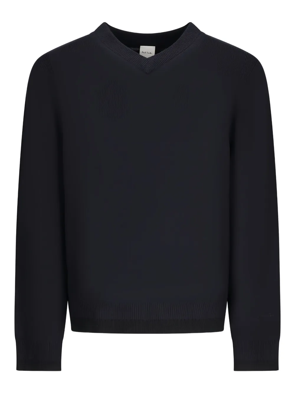 V-neck ribbed sweater