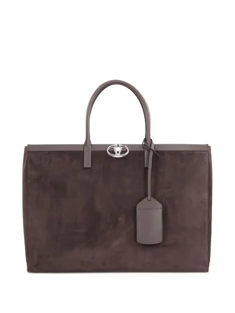Valentino Garavani VLogo suede tote bag