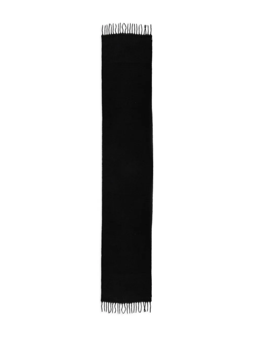 Canada Goose alpaca fringed scarf Zwart