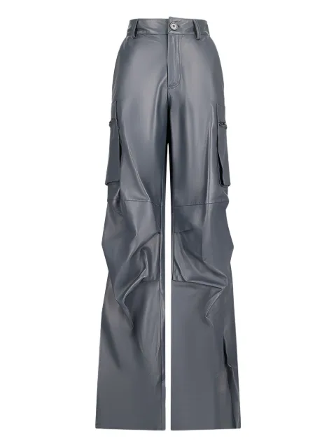 Salvatore Santoro cargo leather trousers