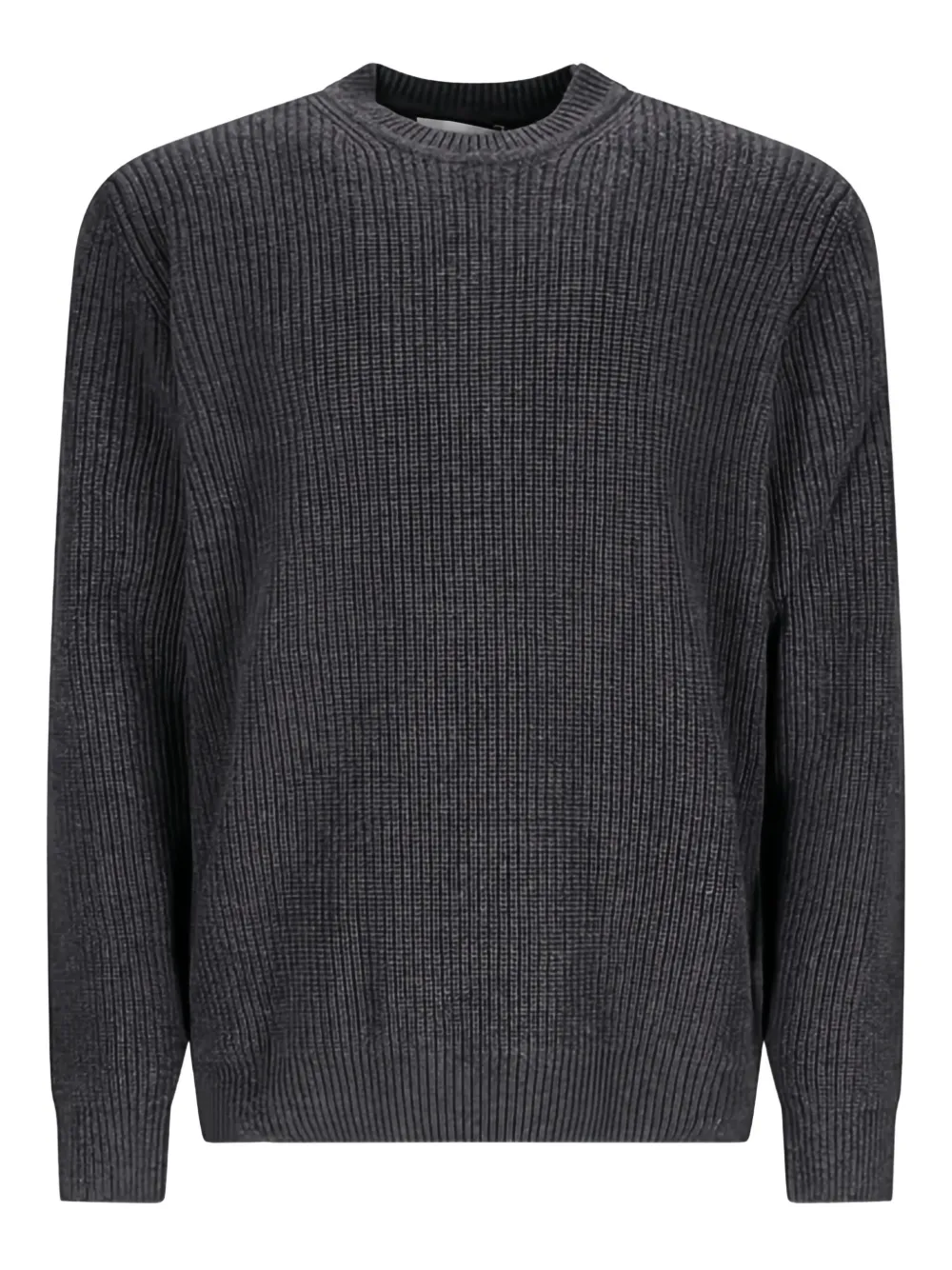 ribbed crew-neck sweater