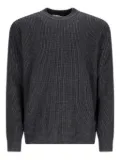 Tagliatore ribbed crew-neck sweater - Grey
