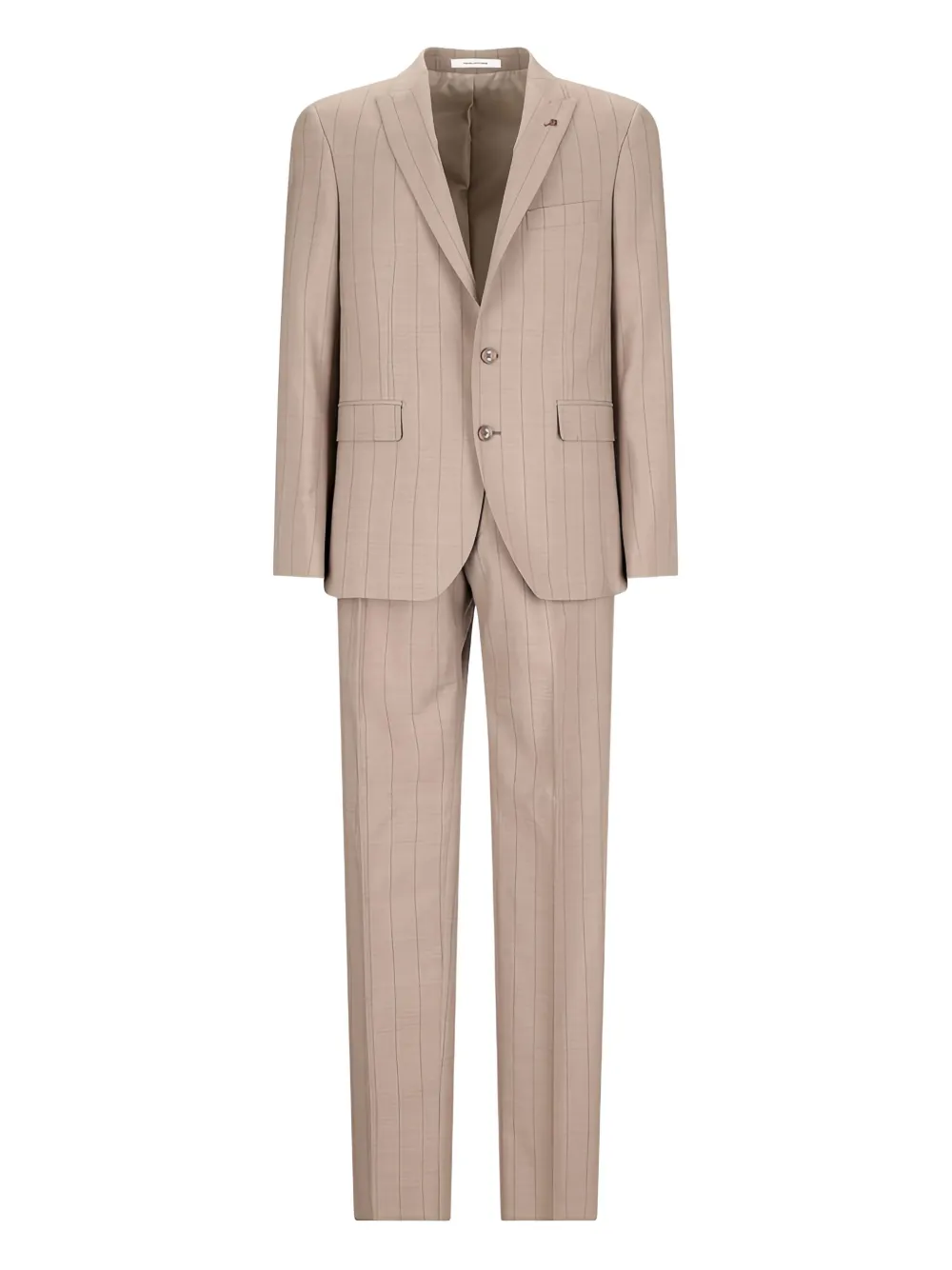 Tagliatore pinstripe-pattern single-breasted suit Beige