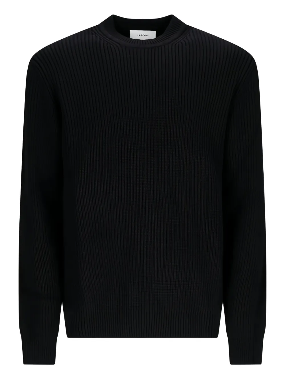 ribbed crew-neck sweater