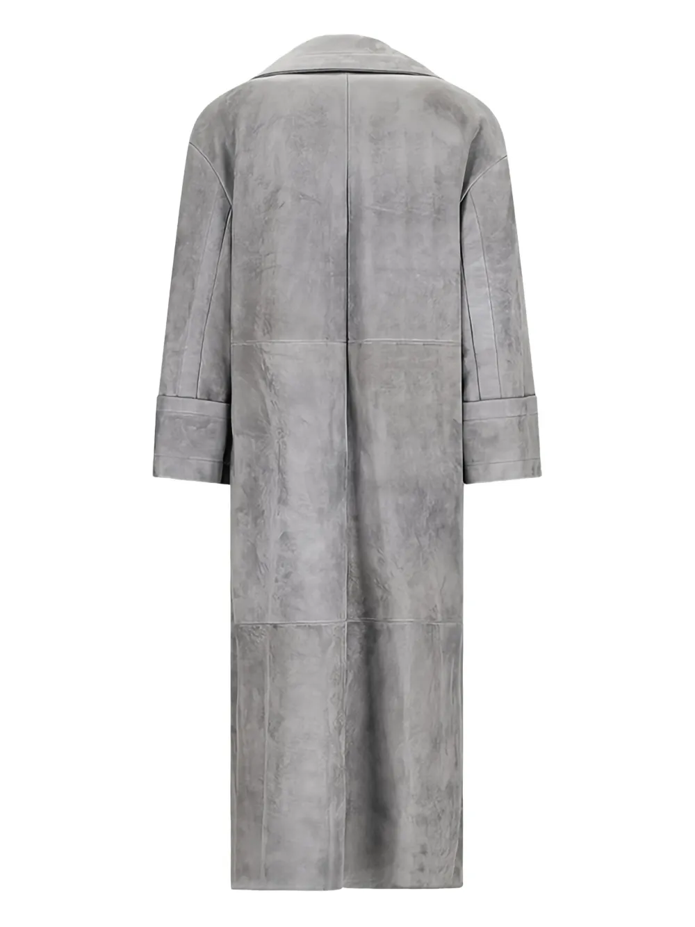 Salvatore Santoro double-breasted suede coat - Grijs