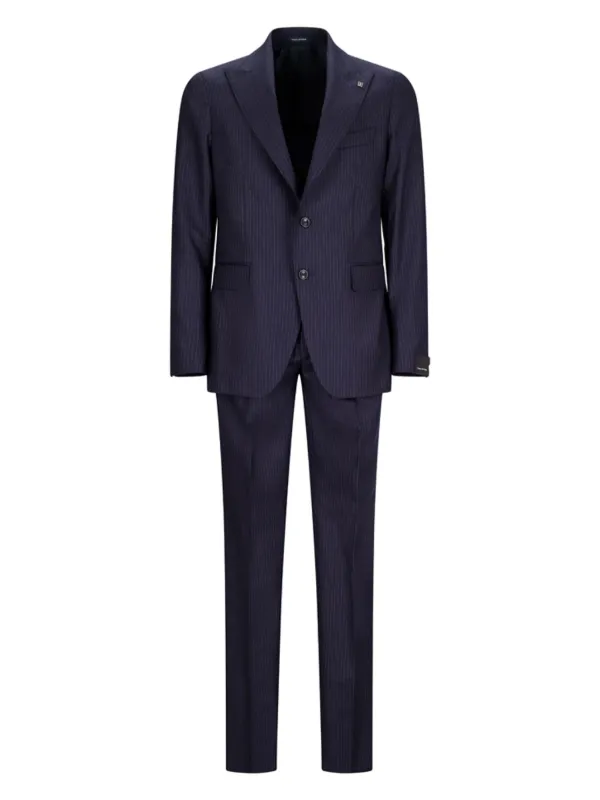 Tagliatore Pinstripe-pattern Suit in Blue