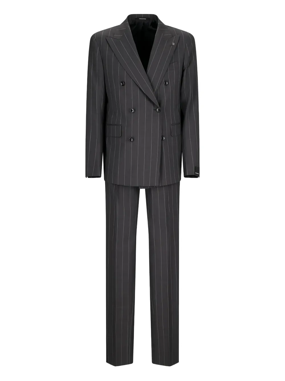 Tagliatore pinstripe double-breasted suit | Grey | Image 1