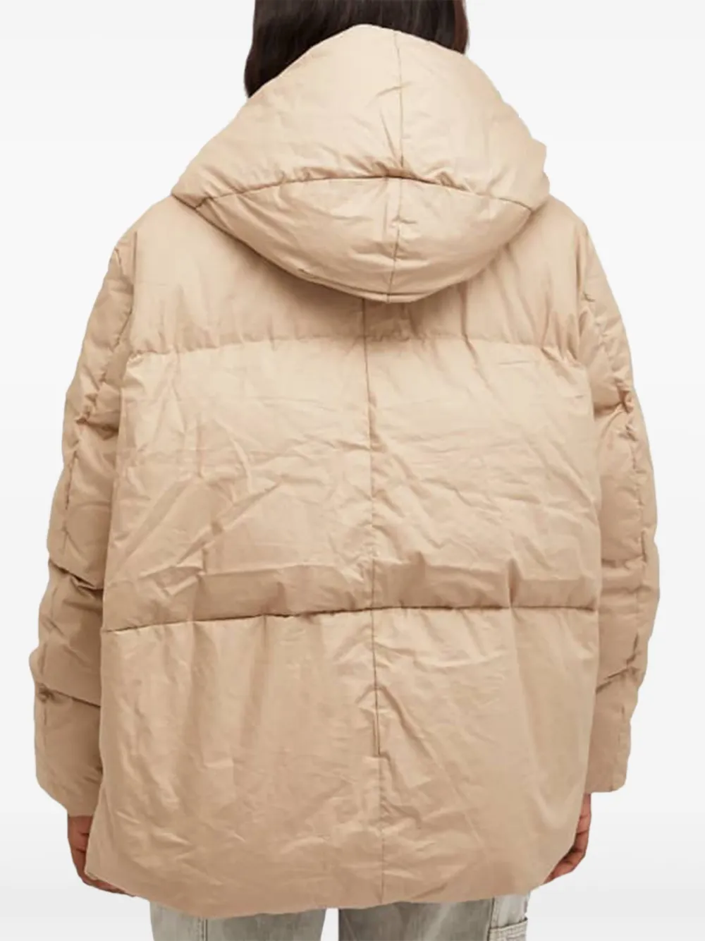 Canada Goose hooded puffer jacket Beige