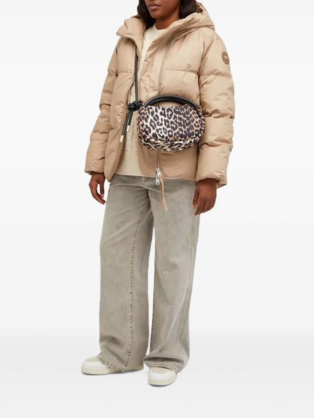Canada Goose hooded puffer jacket Beige