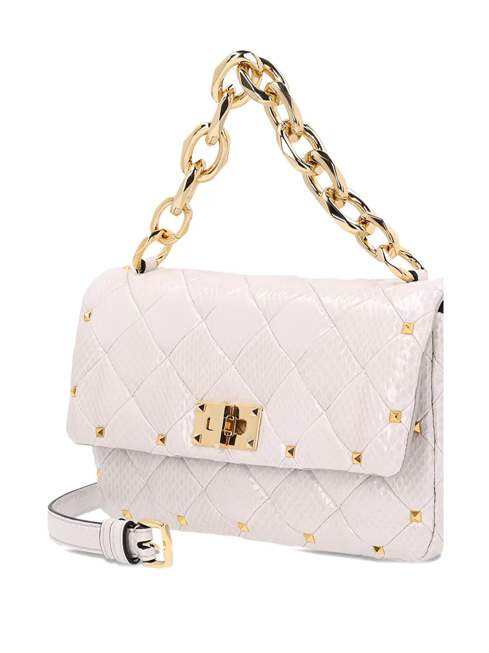 Valentino Garavani Rockstud shopper met spikes Roze