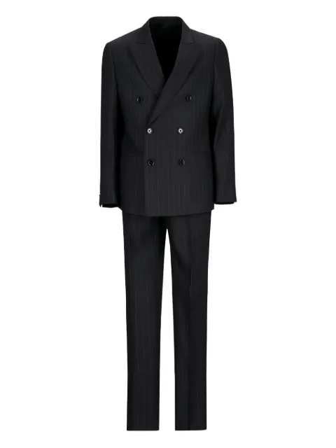 Lardini pinstripe double-breasted suit
