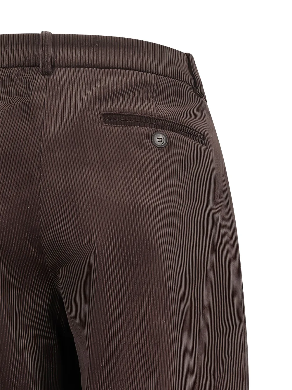 Magda Butrym Ribfluwelen broek Bruin