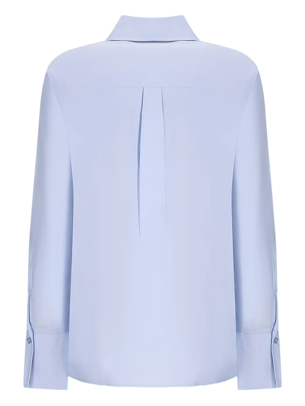 THE ANDAMANE Sally button-cuff long-sleeves shirt - Blauw
