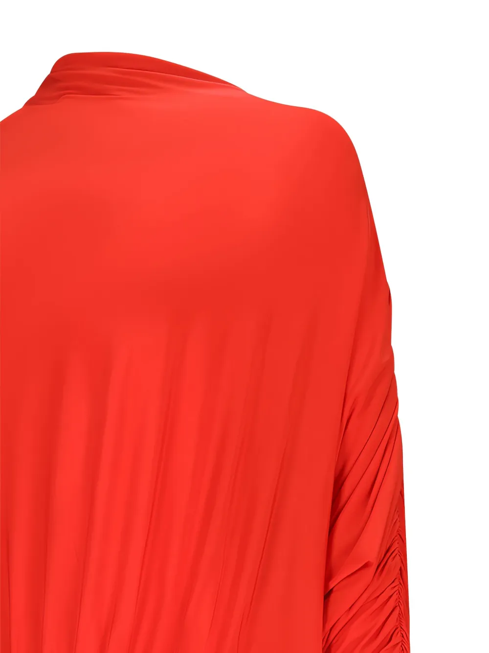 Magda Butrym Mini-jurk met ruches en lange mouwen Rood