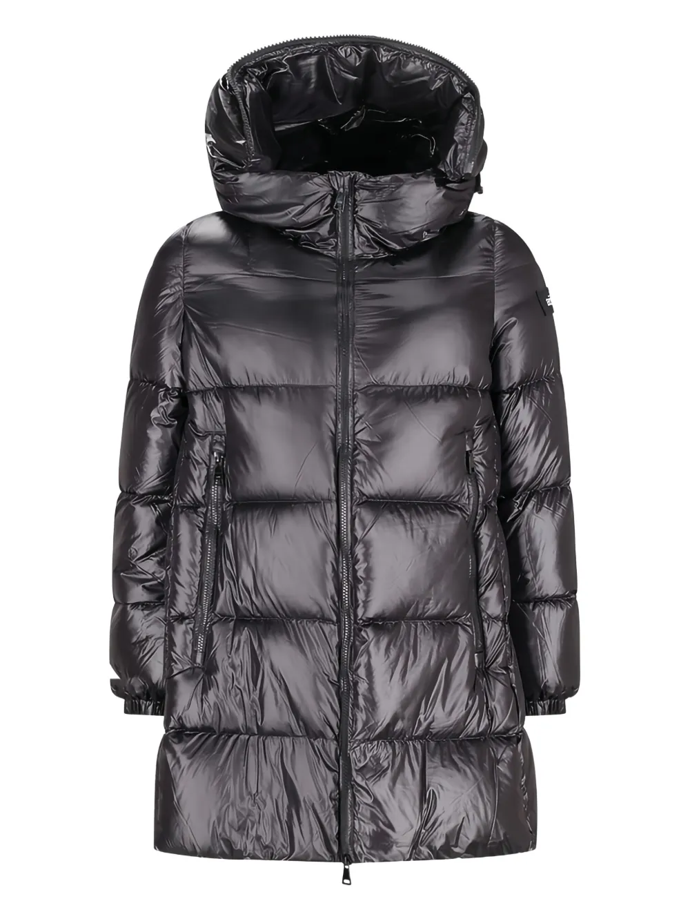 detachable-hood padded jacket