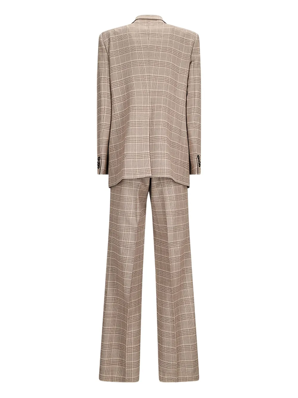 Tagliatore Geruite blazer Beige