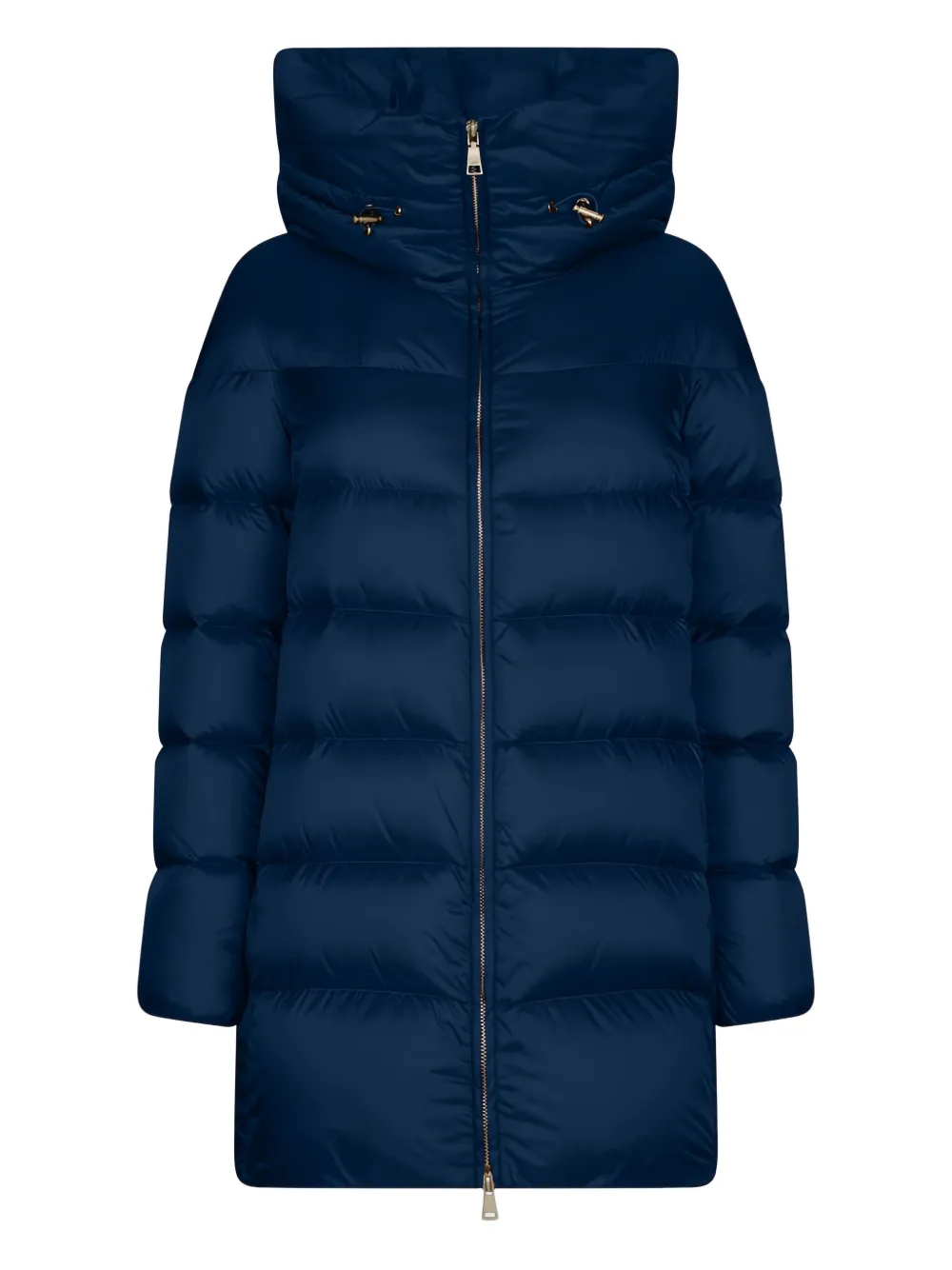 Add hooded puffer jacket | Blue | Image 1