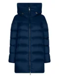 Add hooded puffer jacket - Blue
