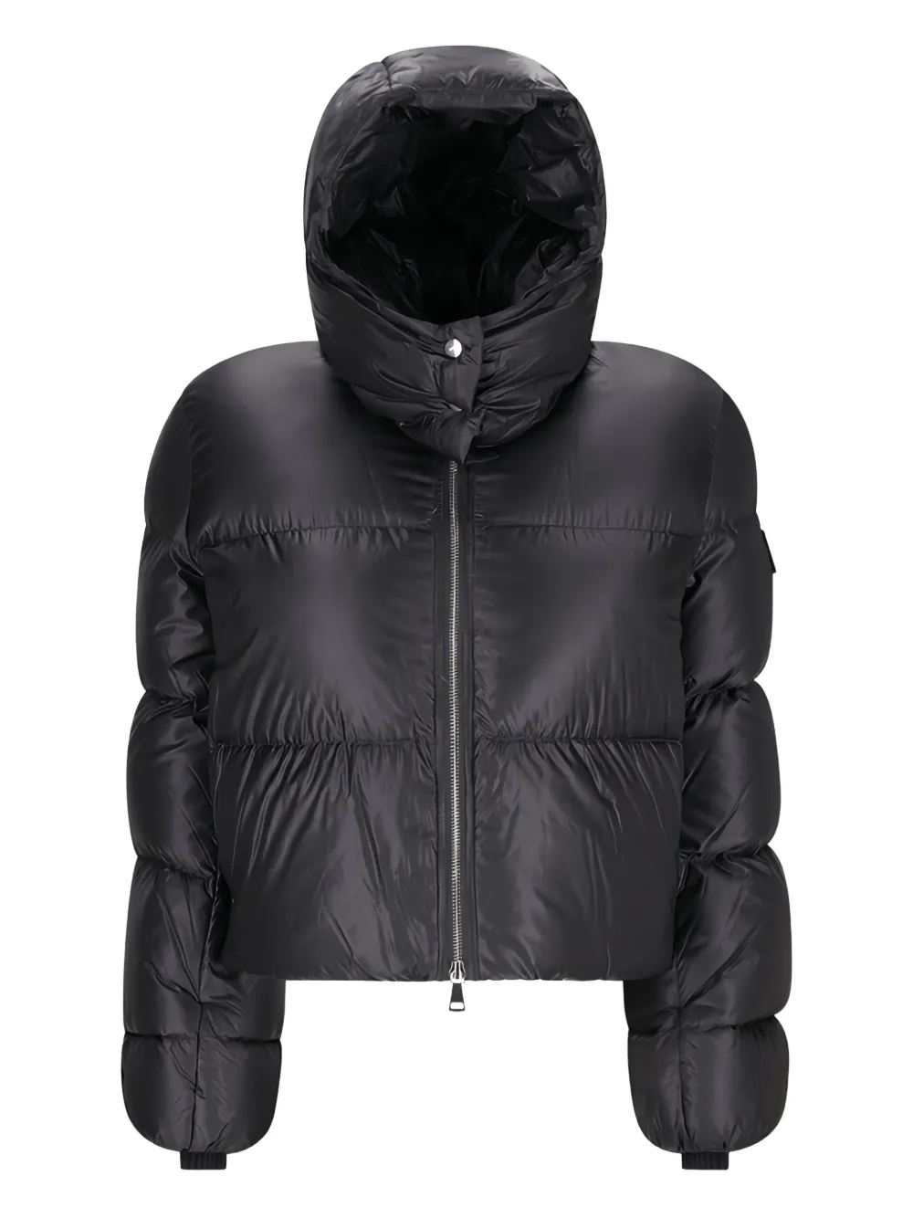 detachable-hood down jacket